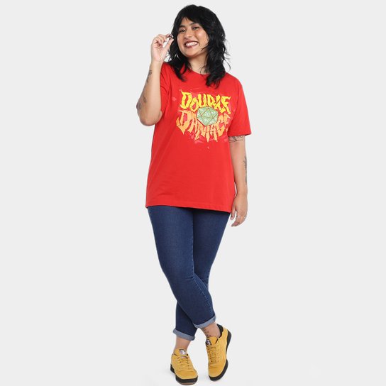 Kit Camiseta NerdStore Double Damage + Boné Jovem Nerd Trucker