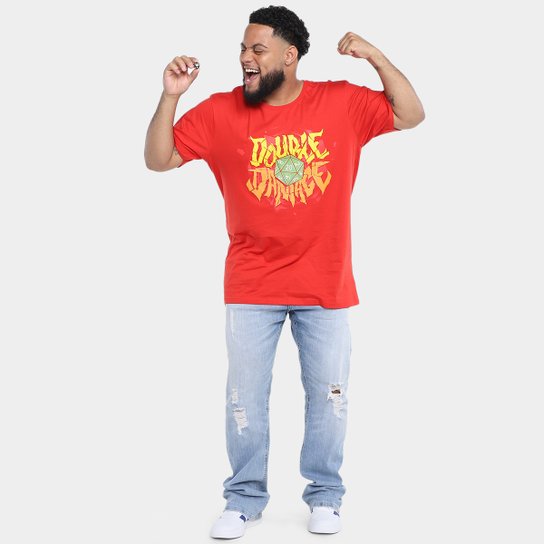 Kit Camiseta NerdStore Double Damage + Boné Jovem Nerd Trucker