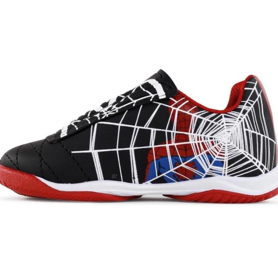 Kit Chuteira + Bola Dray Marvel - Homem Aranha - Preto