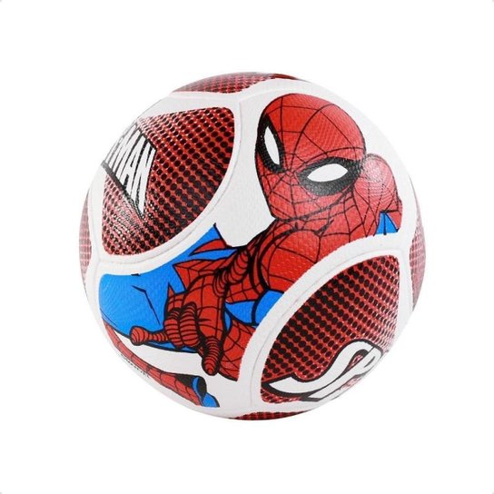 Kit Chuteira Futsal + Bola Dray Marvel - Homem Aranha - Azul e Vermelho