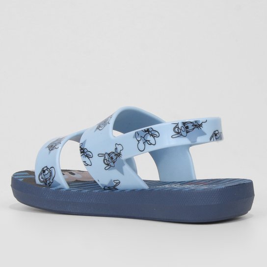 Kit Sandália Bebê Grendene Kids Mickey Masculina + Carrinho Pluto