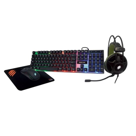 Kit Teclado + Mouse + Mousepad + Headband Argos T