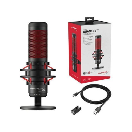 Microfone Gamer Profissional HyperX Quadcast