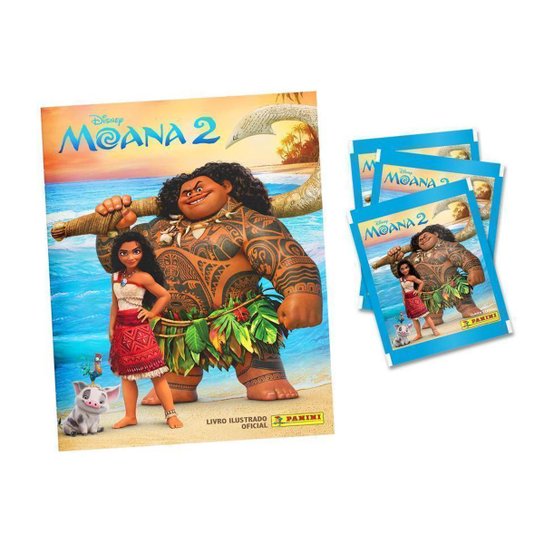 MOANA 2 - Álbum Capa Cartão + Kit 10 Envelopes