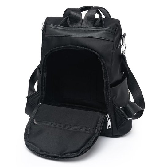 Mochila Feminina Espaçosa Bolsa Resistente Antifurto 11 Litros