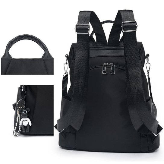 Mochila Feminina Espaçosa Bolsa Resistente Antifurto 11 Litros