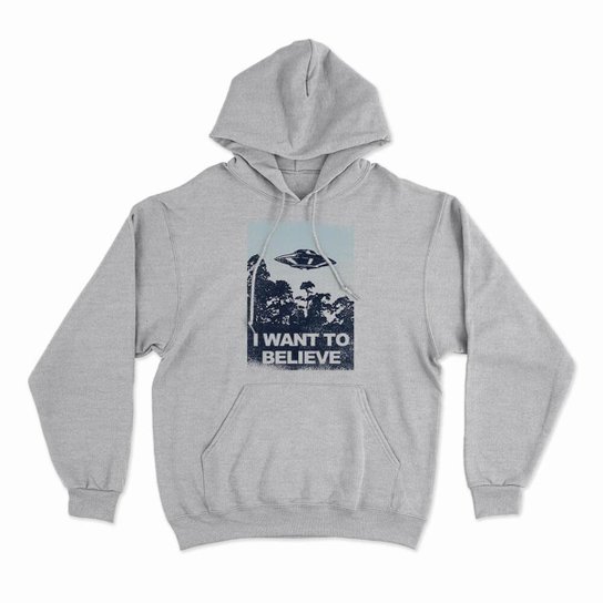 Moletom Com Capuz I Want To Believe