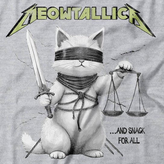 Moletom Com Capuz Meowtallica