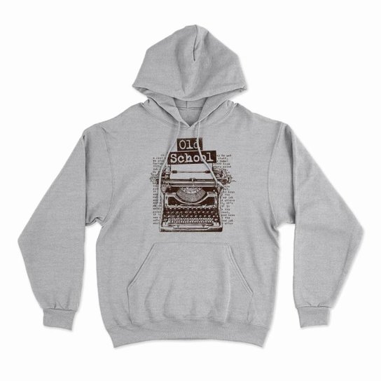 Moletom Com Capuz Old Typewriter