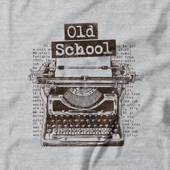Moletom Com Capuz Old Typewriter