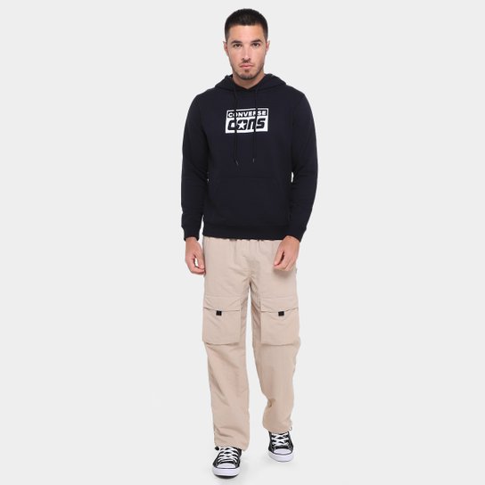 Moletom Converse Fleece Com Capuz Masculino