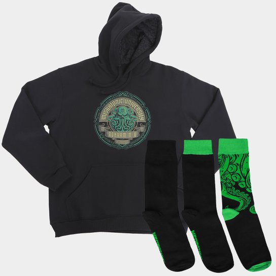 Moletom Miskatonic + Kit Meias