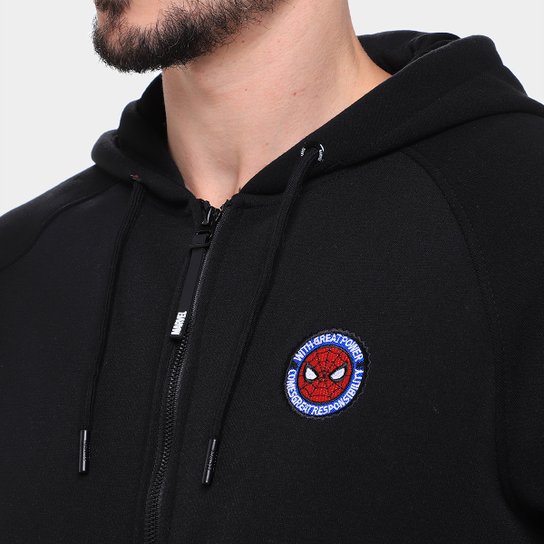 Moletom Mooncity Bordado Homem Aranha Masculino