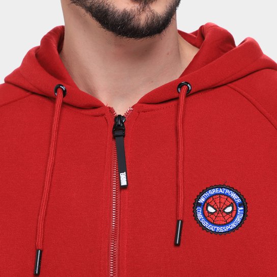 Moletom Mooncity Bordado Homem Aranha Masculino