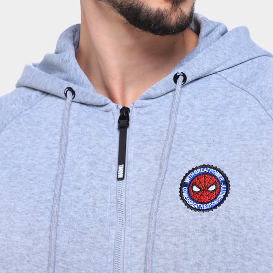 Moletom Mooncity Bordado Homem Aranha Masculino