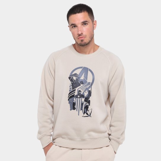 Moletom Mooncity Raglam Avengers Masculino