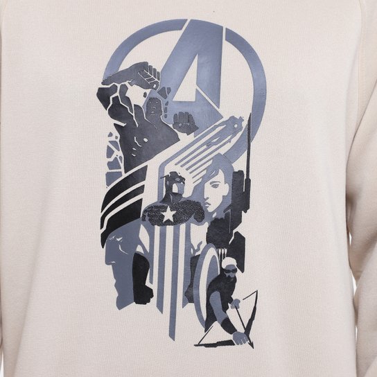 Moletom Mooncity Raglam Avengers Masculino