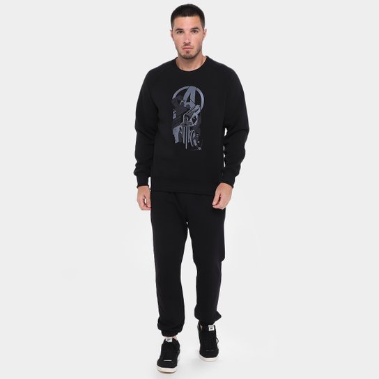 Moletom Mooncity Raglam Avengers Masculino