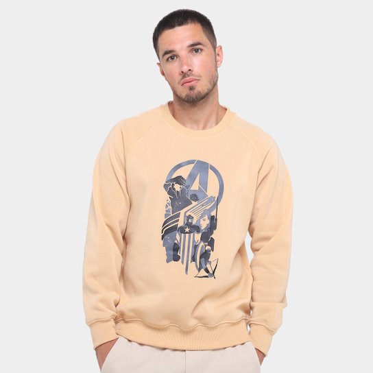 Moletom Mooncity Raglam Avengers Masculino