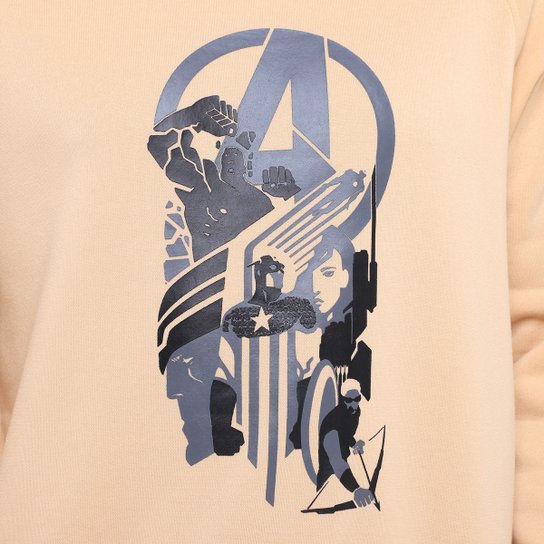 Moletom Mooncity Raglam Avengers Masculino