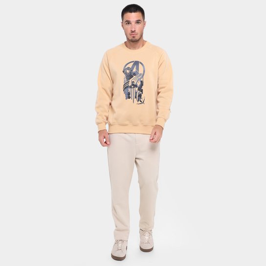 Moletom Mooncity Raglam Avengers Masculino