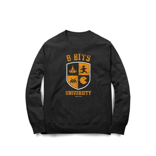 Moletom Studio Geek 8 Bits University Unissex