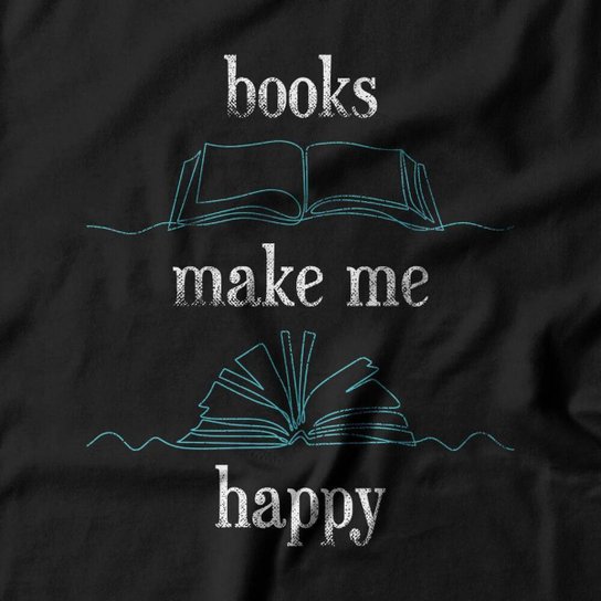 Moletom Studio Geek Books Make Me Happy Unissex