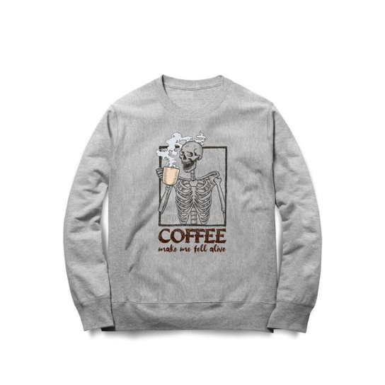 Moletom Studio Geek Coffee Make Me Feel Alive Unissex