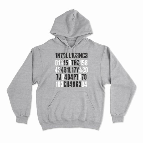 Moletom Studio Geek Com Capuz Adapt To Change Unissex