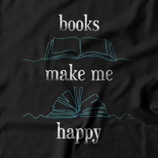 Moletom Studio Geek Com Capuz Books Make Me Happy Unissex