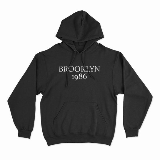 Moletom Studio Geek Com Capuz Brooklyn 1986 Unissex
