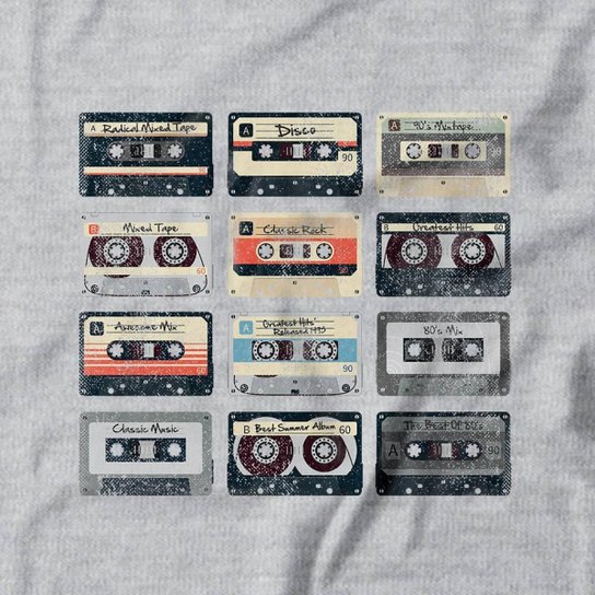 Moletom Studio Geek Com Capuz Cassette Tapes Unissex
