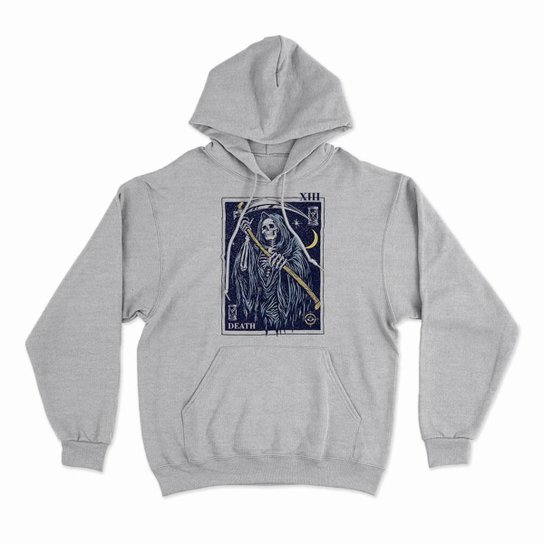 Moletom Studio Geek Com Capuz Death Tarot Card Unissex