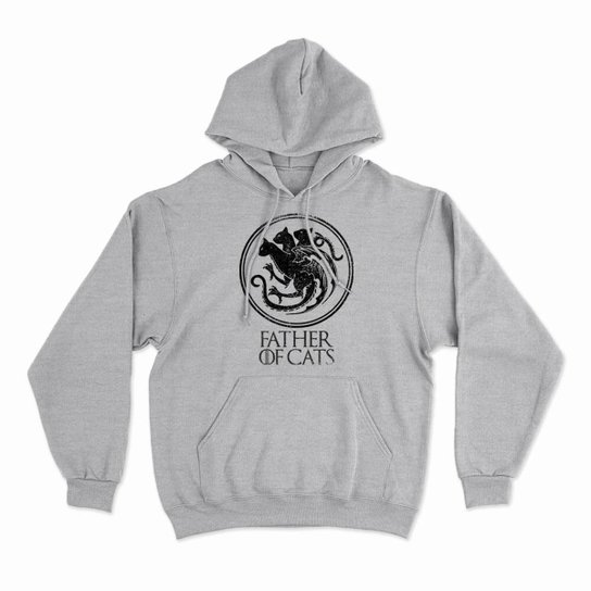 Moletom Studio Geek Com Capuz Father Of Cats Unissex