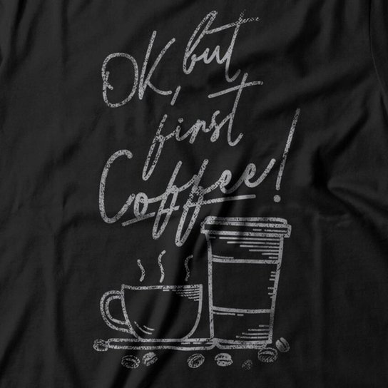 Moletom Studio Geek Com Capuz First Coffee Unissex