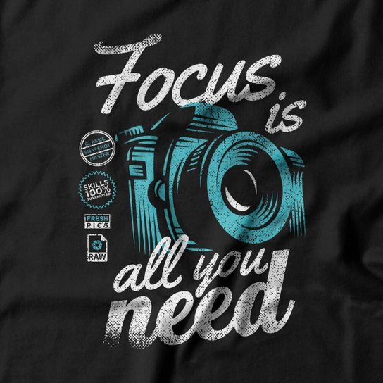 Moletom Studio Geek Com Capuz Focus Is All You Need Unissex