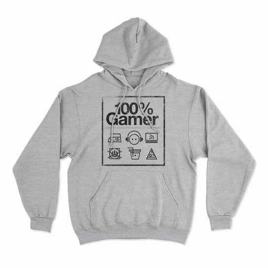 Moletom Studio Geek Com Capuz Gamer Care Label Unissex