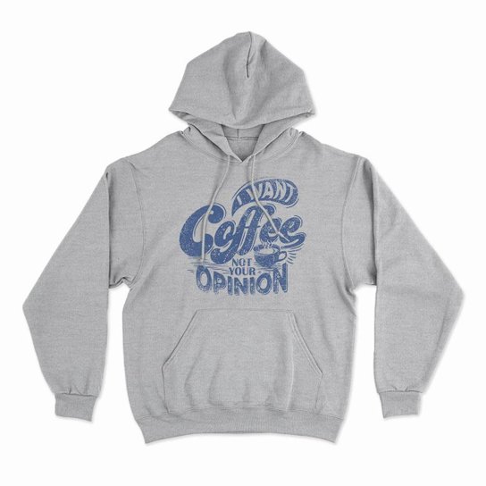 Moletom Studio Geek Com Capuz I Want Coffee Unissex