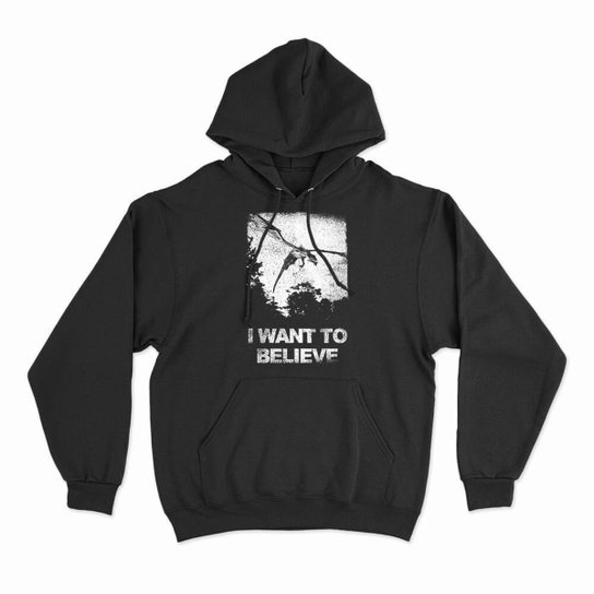 Moletom Studio Geek Com Capuz I Want To Believe In Dragons Unissex