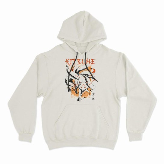 Moletom Studio Geek Com Capuz Kitsune Unissex