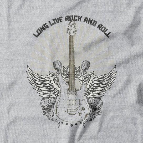 Moletom Studio Geek Com Capuz Long Live Rock And Roll Unissex