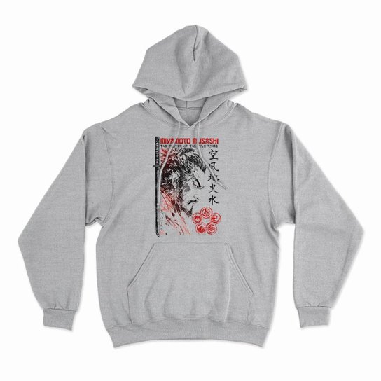 Moletom Studio Geek Com Capuz Miyamoto Musashi Unissex
