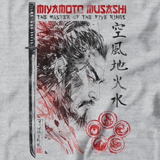Moletom Studio Geek Com Capuz Miyamoto Musashi Unissex