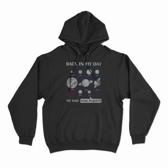 Moletom Studio Geek Com Capuz Nove Planetas Unissex