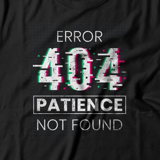 Moletom Studio Geek Com Capuz Patience Not Found Unissex