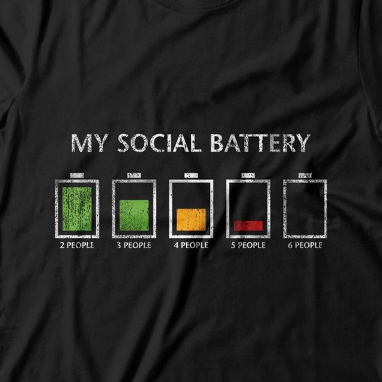 Moletom Studio Geek Com Capuz Social Battery Unissex
