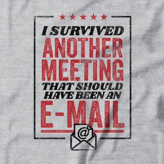 Moletom Studio Geek Com Capuz Survived Another Meeting Unissex