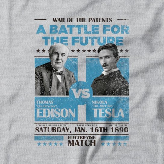 Moletom Studio Geek Edison vs Tesla Unissex