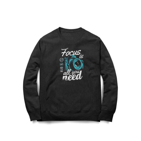 Moletom Studio Geek Focus Is All You Need Unissex