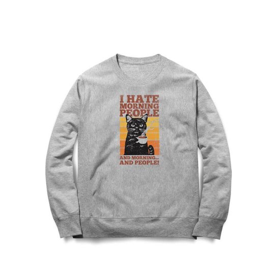 Moletom Studio Geek Hate Morning People Unissex